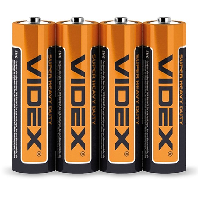Лужні Батарейки пальчикові Videx AA (LR6), 4 шт